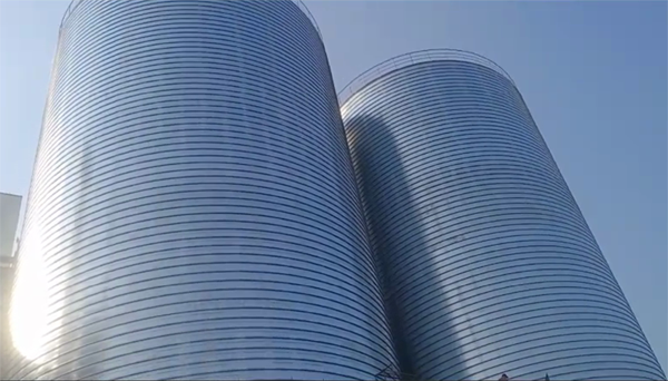 秀峰2座混凝土高架卷板仓